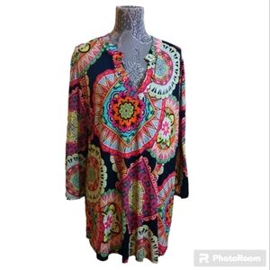 Paisley Grace Boutique Tunic Top, Size 22